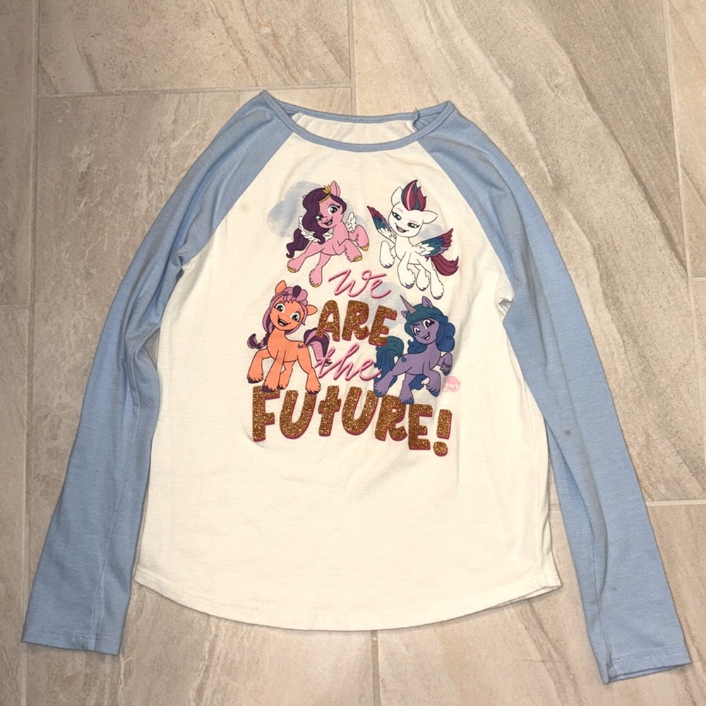 Jumping Beans Girls(Size 8) My Little Pony Baseball Long Sleeve Shirt